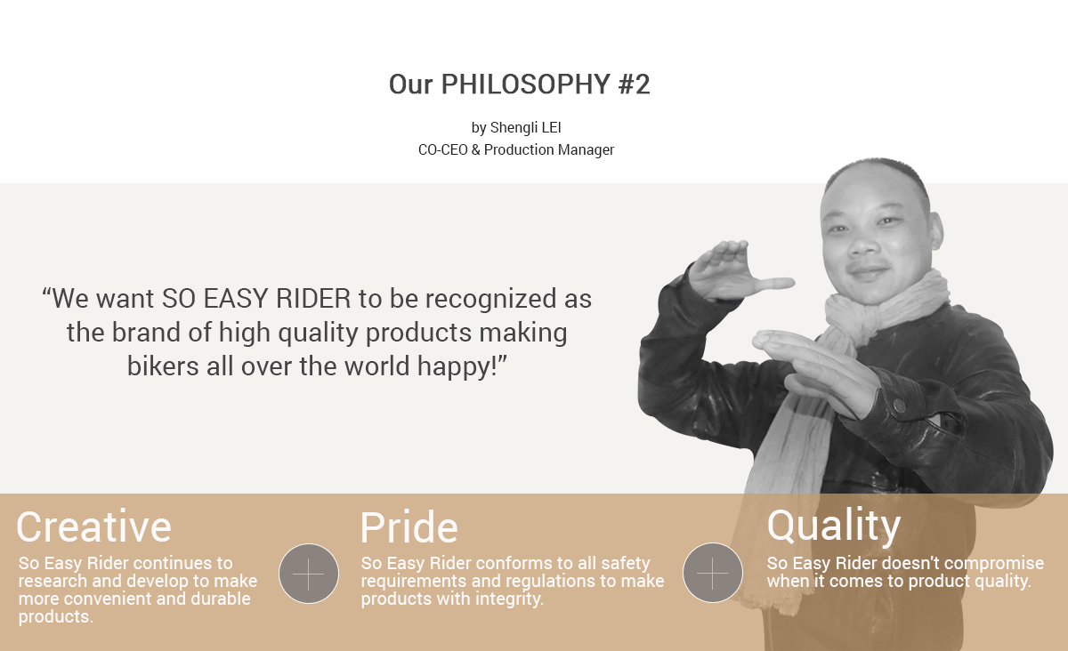 Shengli Lei philisophy of work.